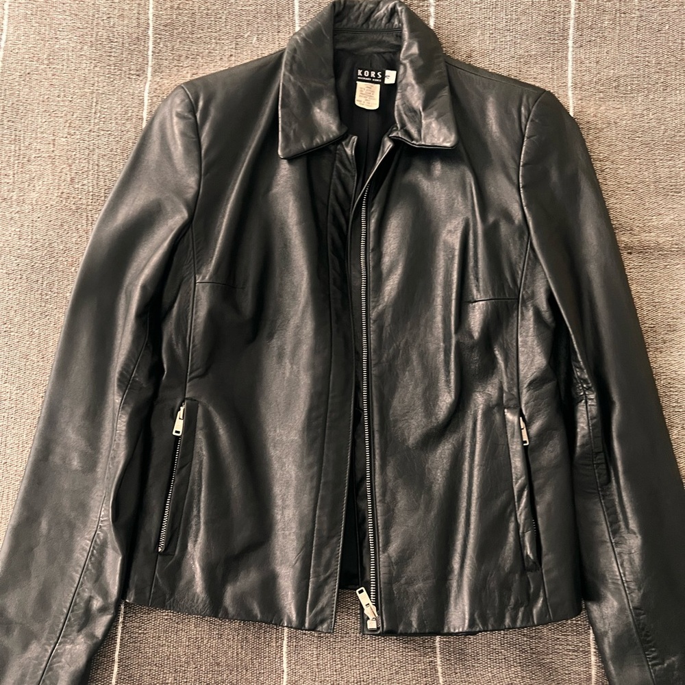 Michael Kors Black Leather Jacket